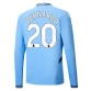 Prima Maglia Bernardo Manchester City 2024/2025 Manica Lunga